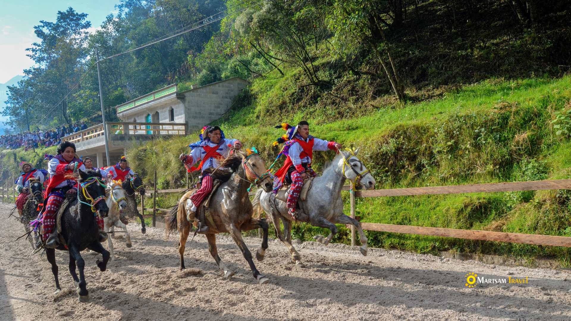 Horse race in Todos Santos Cuchumatan during the All Saints Day Fest
