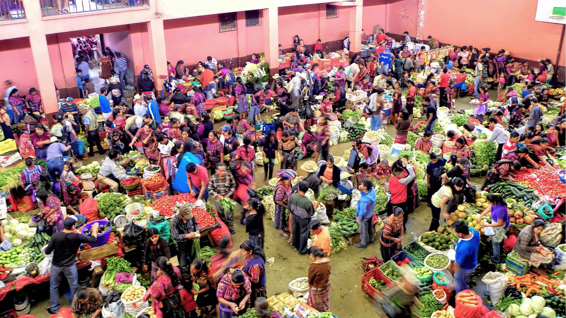 The vegetable market of Chichicastenango is an excellent spot for photography, as is the colorful picture taken during our Highlights of Guatemala Tour.