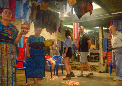 The magical moment shared with a local Maya family around Antigua, Guatemala, was frozen in our picture during our cultural village tour in Guatemala.