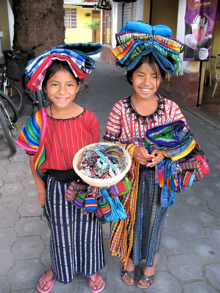 Young-maya-ladies-from-atitlan Young Maya street sellers from Lake Atitlan