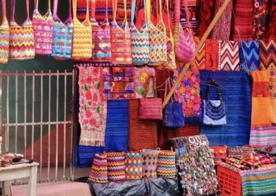 Street-Market during oru Textile tour of Guatemala