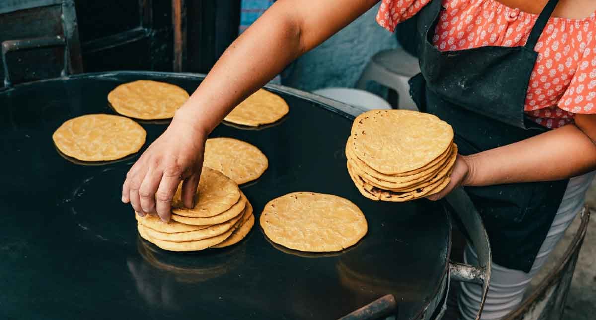 Tortillas | martsam Freshly made Guatemalan maíz tortillas, hand-pressed and cooked over a comal—an essential part of daily meals and a symbol of Mesoamerican culinary tradition.