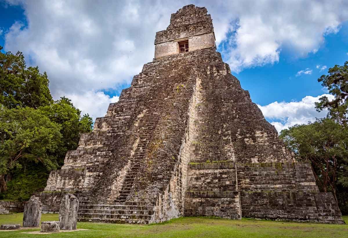 Great Jaguar Temple at Tikal, a must-see stop with the best private tour company for Guatemala from the US.