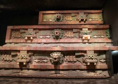 Pre-Hispanic architectural display at the National Museum of Anthropology during the Mexico City to Oaxaca Private Tour