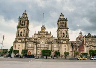Metropolitan Cathedral in Mexico City at the beginning of the Mexico City to Oaxaca Private Tour