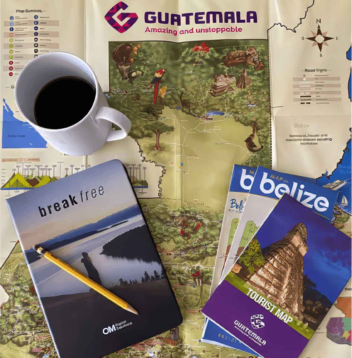 Maps and travel planning for Guatemala tailor-made tours