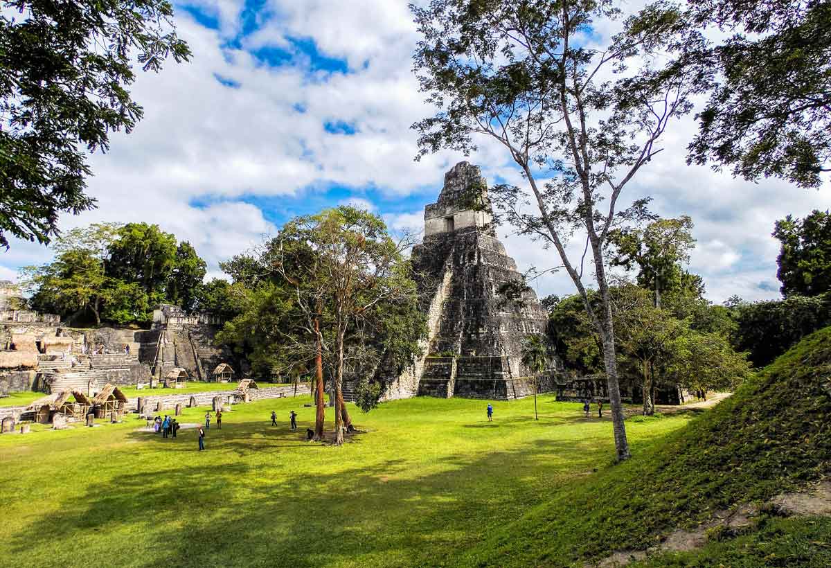 Temple-1-great-jaguar-tikal-guatemala | martsam travel Temple I, the Great Jaguar Temple, rising above the forest at Tikal National Park in Guatemala.